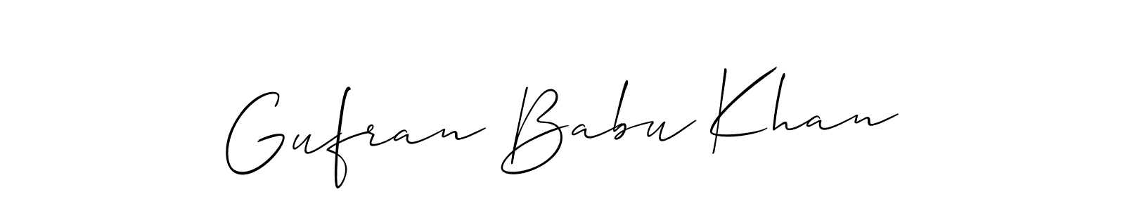 Once you've used our free online signature maker to create your best signature Allison_Script style, it's time to enjoy all of the benefits that Gufran Babu Khan name signing documents. Gufran Babu Khan signature style 2 images and pictures png