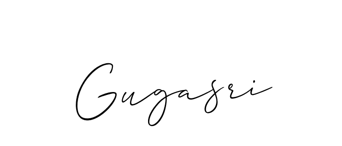Create a beautiful signature design for name Gugasri. With this signature (Allison_Script) fonts, you can make a handwritten signature for free. Gugasri signature style 2 images and pictures png