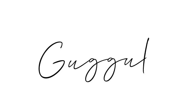 Best and Professional Signature Style for Guggul. Allison_Script Best Signature Style Collection. Guggul signature style 2 images and pictures png