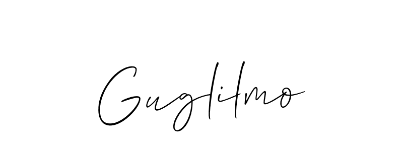 How to make Guglilmo signature? Allison_Script is a professional autograph style. Create handwritten signature for Guglilmo name. Guglilmo signature style 2 images and pictures png