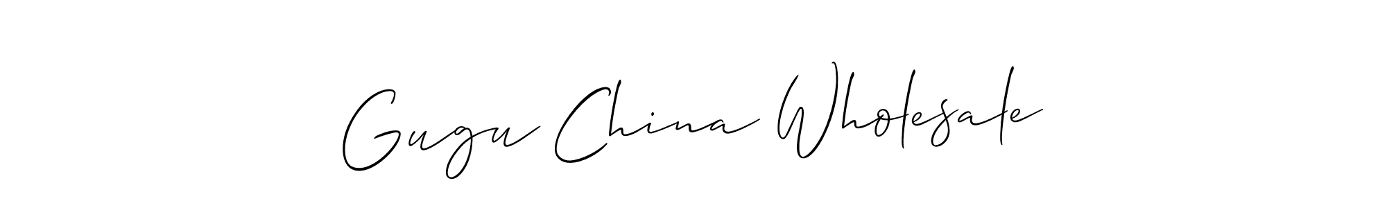 You should practise on your own different ways (Allison_Script) to write your name (Gugu China Wholesale) in signature. don't let someone else do it for you. Gugu China Wholesale signature style 2 images and pictures png