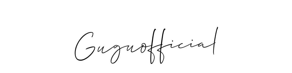 Check out images of Autograph of Guguofficial name. Actor Guguofficial Signature Style. Allison_Script is a professional sign style online. Guguofficial signature style 2 images and pictures png