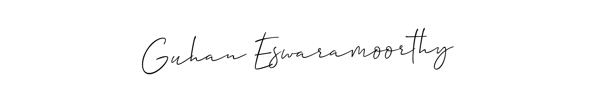 Similarly Allison_Script is the best handwritten signature design. Signature creator online .You can use it as an online autograph creator for name Guhan Eswaramoorthy. Guhan Eswaramoorthy signature style 2 images and pictures png