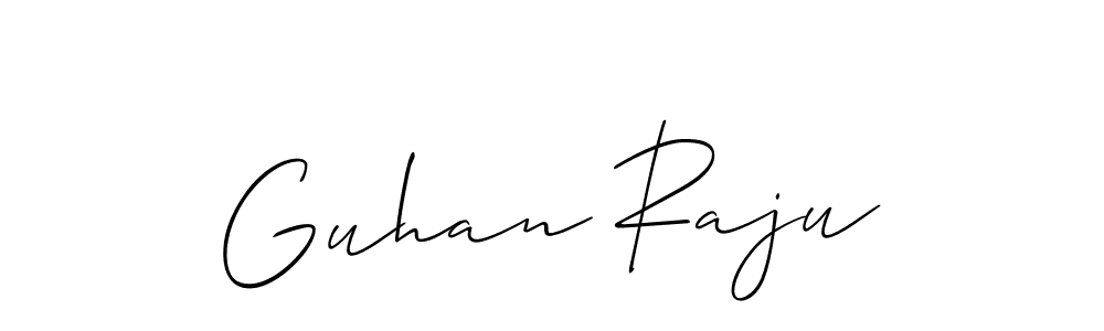 Best and Professional Signature Style for Guhan Raju. Allison_Script Best Signature Style Collection. Guhan Raju signature style 2 images and pictures png