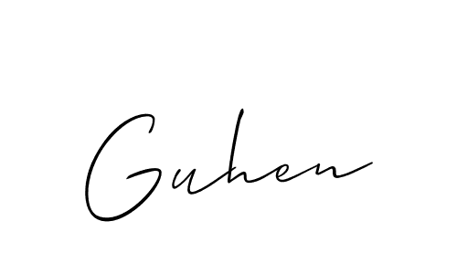 This is the best signature style for the Guhen name. Also you like these signature font (Allison_Script). Mix name signature. Guhen signature style 2 images and pictures png