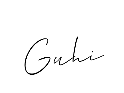 Check out images of Autograph of Guhi name. Actor Guhi Signature Style. Allison_Script is a professional sign style online. Guhi signature style 2 images and pictures png