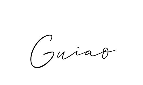 Also You can easily find your signature by using the search form. We will create Guiao name handwritten signature images for you free of cost using Allison_Script sign style. Guiao signature style 2 images and pictures png