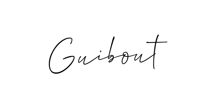 Guibout stylish signature style. Best Handwritten Sign (Allison_Script) for my name. Handwritten Signature Collection Ideas for my name Guibout. Guibout signature style 2 images and pictures png