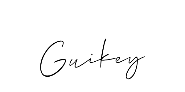 Create a beautiful signature design for name Guikey. With this signature (Allison_Script) fonts, you can make a handwritten signature for free. Guikey signature style 2 images and pictures png