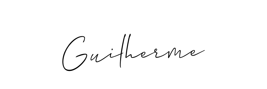 if you are searching for the best signature style for your name Guilherme. so please give up your signature search. here we have designed multiple signature styles  using Allison_Script. Guilherme signature style 2 images and pictures png