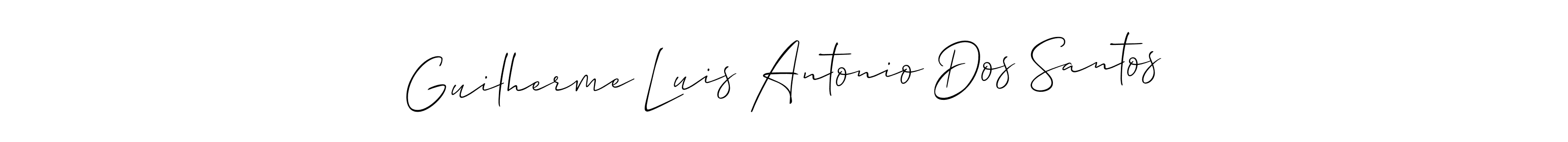 Also You can easily find your signature by using the search form. We will create Guilherme Luis Antonio Dos Santos name handwritten signature images for you free of cost using Allison_Script sign style. Guilherme Luis Antonio Dos Santos signature style 2 images and pictures png