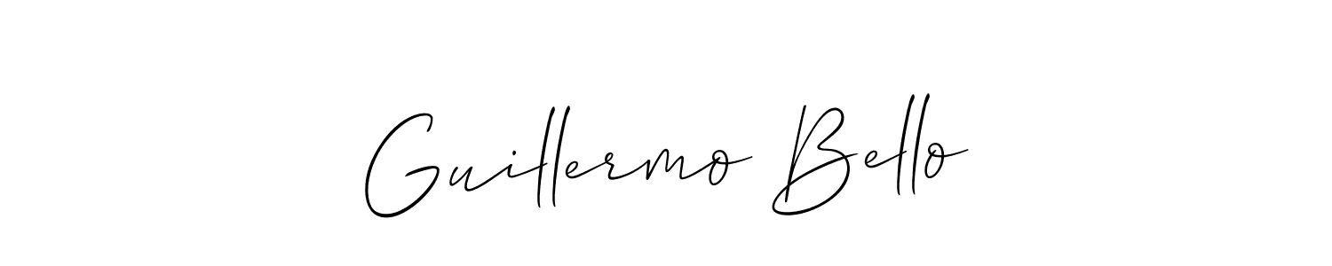 Make a beautiful signature design for name Guillermo Bello. Use this online signature maker to create a handwritten signature for free. Guillermo Bello signature style 2 images and pictures png