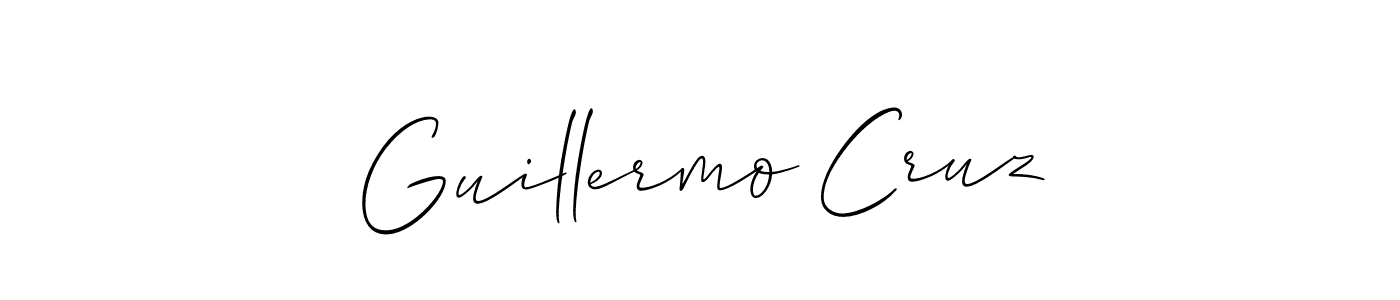 Also we have Guillermo Cruz name is the best signature style. Create professional handwritten signature collection using Allison_Script autograph style. Guillermo Cruz signature style 2 images and pictures png