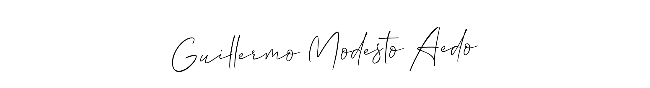 Check out images of Autograph of Guillermo Modesto Aedo name. Actor Guillermo Modesto Aedo Signature Style. Allison_Script is a professional sign style online. Guillermo Modesto Aedo signature style 2 images and pictures png