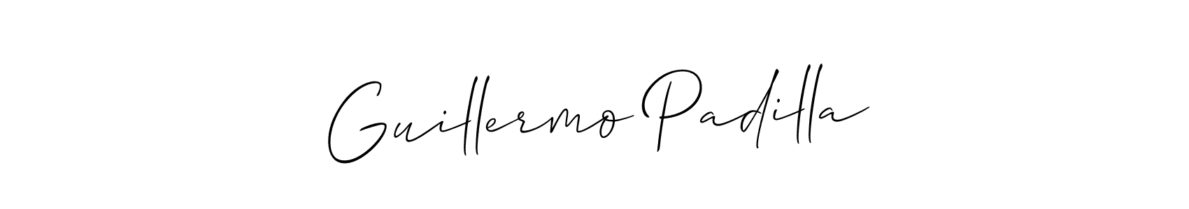 Create a beautiful signature design for name Guillermo Padilla. With this signature (Allison_Script) fonts, you can make a handwritten signature for free. Guillermo Padilla signature style 2 images and pictures png