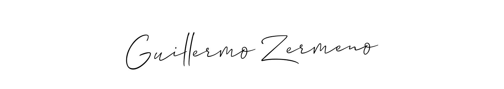 Check out images of Autograph of Guillermo Zermeno name. Actor Guillermo Zermeno Signature Style. Allison_Script is a professional sign style online. Guillermo Zermeno signature style 2 images and pictures png