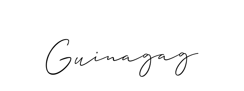 if you are searching for the best signature style for your name Guinagag. so please give up your signature search. here we have designed multiple signature styles  using Allison_Script. Guinagag signature style 2 images and pictures png