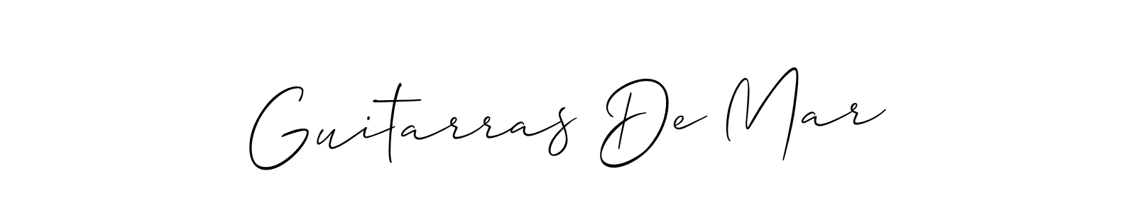 Also You can easily find your signature by using the search form. We will create Guitarras De Mar name handwritten signature images for you free of cost using Allison_Script sign style. Guitarras De Mar signature style 2 images and pictures png