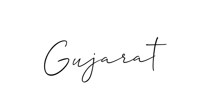 How to make Gujarat signature? Allison_Script is a professional autograph style. Create handwritten signature for Gujarat name. Gujarat signature style 2 images and pictures png