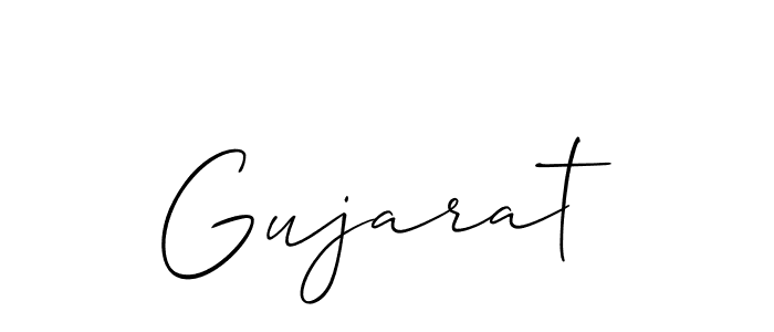 Make a beautiful signature design for name Gujarat. With this signature (Allison_Script) style, you can create a handwritten signature for free. Gujarat signature style 2 images and pictures png