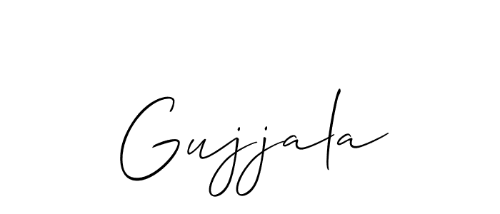 It looks lik you need a new signature style for name Gujjala. Design unique handwritten (Allison_Script) signature with our free signature maker in just a few clicks. Gujjala signature style 2 images and pictures png
