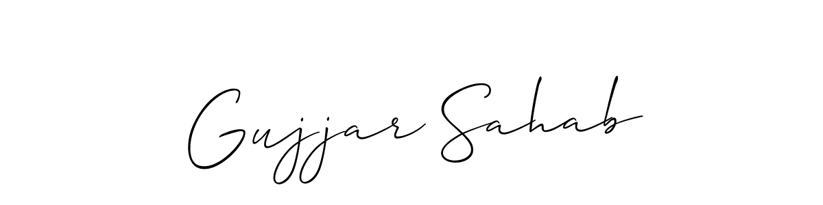 Make a short Gujjar Sahab signature style. Manage your documents anywhere anytime using Allison_Script. Create and add eSignatures, submit forms, share and send files easily. Gujjar Sahab signature style 2 images and pictures png