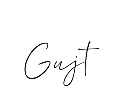 Best and Professional Signature Style for Gujt. Allison_Script Best Signature Style Collection. Gujt signature style 2 images and pictures png