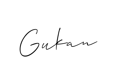 How to Draw Gukan signature style? Allison_Script is a latest design signature styles for name Gukan. Gukan signature style 2 images and pictures png