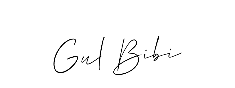 Also we have Gul Bibi name is the best signature style. Create professional handwritten signature collection using Allison_Script autograph style. Gul Bibi signature style 2 images and pictures png