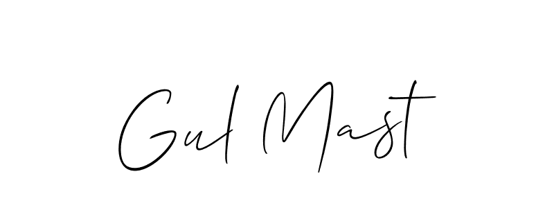 It looks lik you need a new signature style for name Gul Mast. Design unique handwritten (Allison_Script) signature with our free signature maker in just a few clicks. Gul Mast signature style 2 images and pictures png