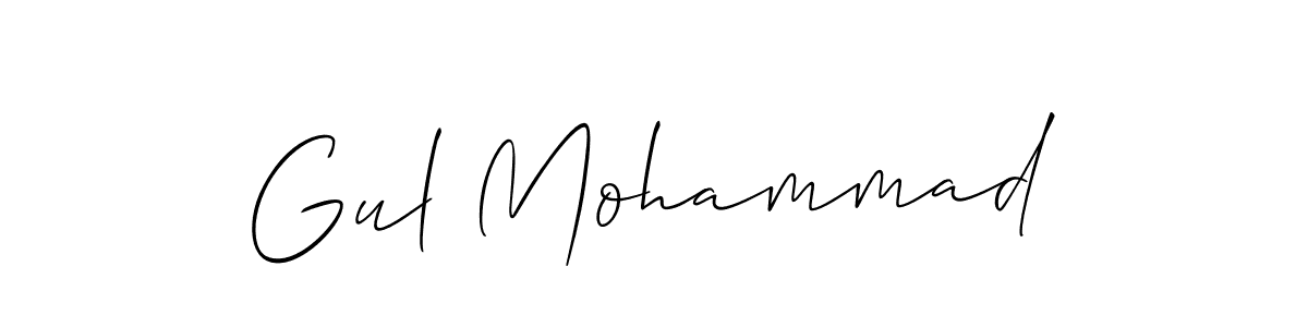 You should practise on your own different ways (Allison_Script) to write your name (Gul Mohammad) in signature. don't let someone else do it for you. Gul Mohammad signature style 2 images and pictures png