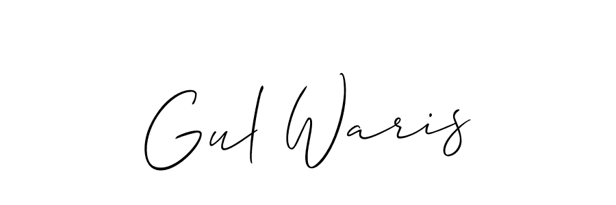 if you are searching for the best signature style for your name Gul Waris. so please give up your signature search. here we have designed multiple signature styles  using Allison_Script. Gul Waris signature style 2 images and pictures png