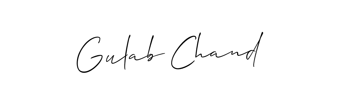 Best and Professional Signature Style for Gulab Chand. Allison_Script Best Signature Style Collection. Gulab Chand signature style 2 images and pictures png