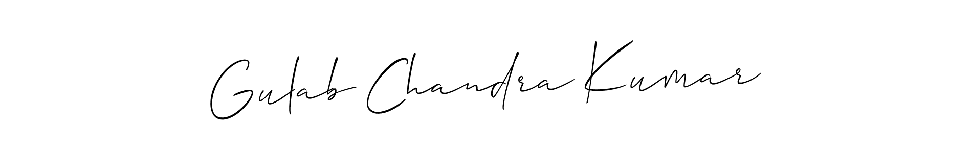 Make a short Gulab Chandra Kumar signature style. Manage your documents anywhere anytime using Allison_Script. Create and add eSignatures, submit forms, share and send files easily. Gulab Chandra Kumar signature style 2 images and pictures png