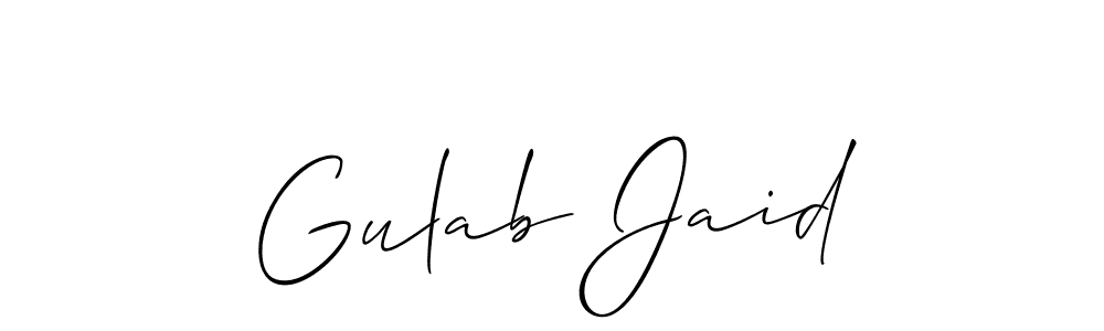 How to make Gulab Jaid signature? Allison_Script is a professional autograph style. Create handwritten signature for Gulab Jaid name. Gulab Jaid signature style 2 images and pictures png