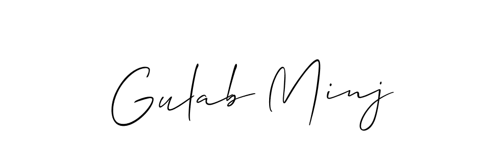 Make a beautiful signature design for name Gulab Minj. Use this online signature maker to create a handwritten signature for free. Gulab Minj signature style 2 images and pictures png