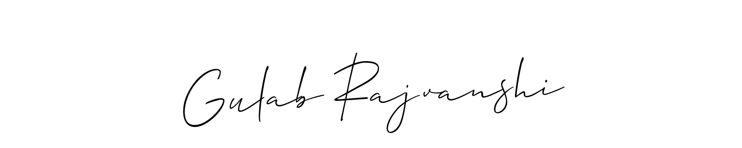 Make a beautiful signature design for name Gulab Rajvanshi. Use this online signature maker to create a handwritten signature for free. Gulab Rajvanshi signature style 2 images and pictures png