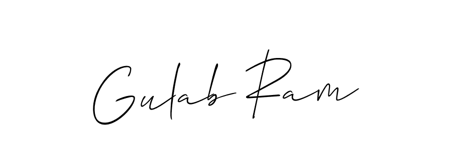 How to make Gulab Ram name signature. Use Allison_Script style for creating short signs online. This is the latest handwritten sign. Gulab Ram signature style 2 images and pictures png