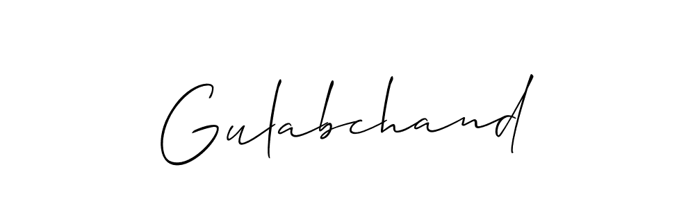 Make a short Gulabchand signature style. Manage your documents anywhere anytime using Allison_Script. Create and add eSignatures, submit forms, share and send files easily. Gulabchand signature style 2 images and pictures png