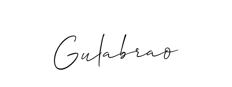 Best and Professional Signature Style for Gulabrao. Allison_Script Best Signature Style Collection. Gulabrao signature style 2 images and pictures png