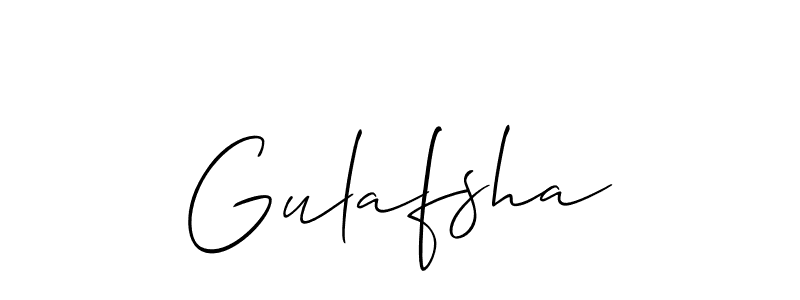It looks lik you need a new signature style for name Gulafsha. Design unique handwritten (Allison_Script) signature with our free signature maker in just a few clicks. Gulafsha signature style 2 images and pictures png