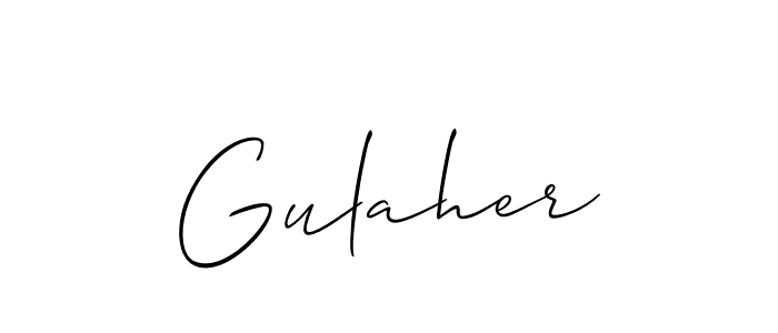 Make a short Gulaher signature style. Manage your documents anywhere anytime using Allison_Script. Create and add eSignatures, submit forms, share and send files easily. Gulaher signature style 2 images and pictures png