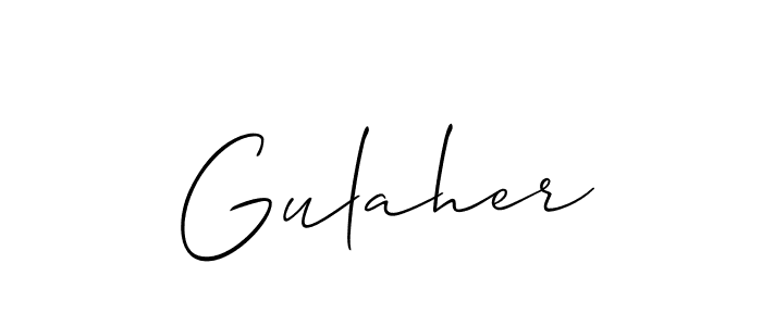 Make a short Gulaher signature style. Manage your documents anywhere anytime using Allison_Script. Create and add eSignatures, submit forms, share and send files easily. Gulaher signature style 2 images and pictures png