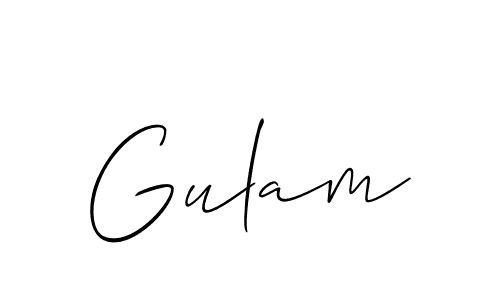 How to make Gulam name signature. Use Allison_Script style for creating short signs online. This is the latest handwritten sign. Gulam signature style 2 images and pictures png