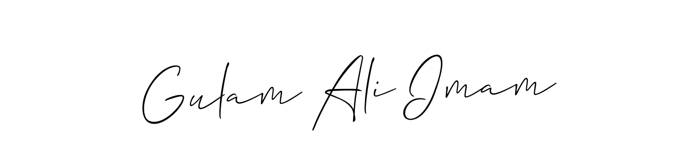 How to make Gulam Ali Imam signature? Allison_Script is a professional autograph style. Create handwritten signature for Gulam Ali Imam name. Gulam Ali Imam signature style 2 images and pictures png