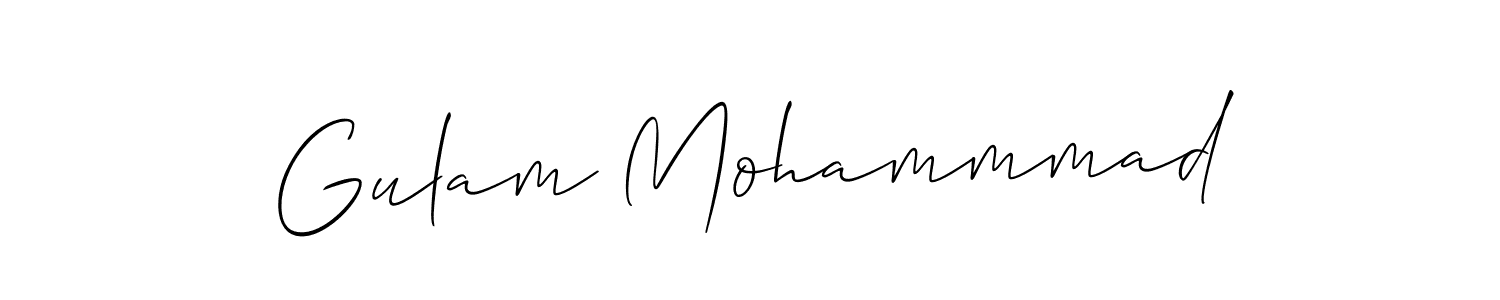 Make a short Gulam Mohammmad signature style. Manage your documents anywhere anytime using Allison_Script. Create and add eSignatures, submit forms, share and send files easily. Gulam Mohammmad signature style 2 images and pictures png
