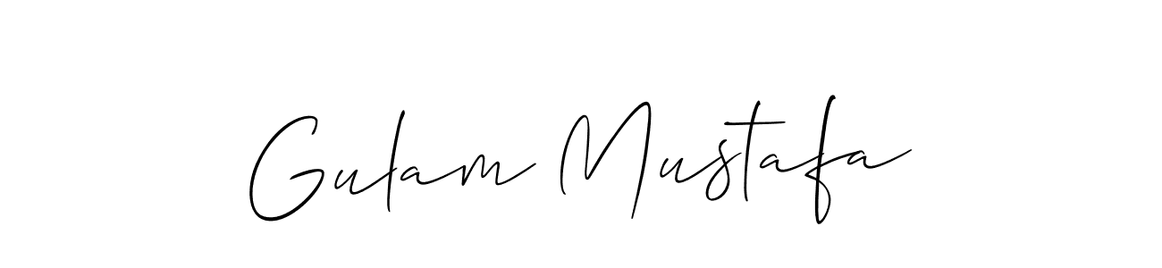 Best and Professional Signature Style for Gulam Mustafa. Allison_Script Best Signature Style Collection. Gulam Mustafa signature style 2 images and pictures png