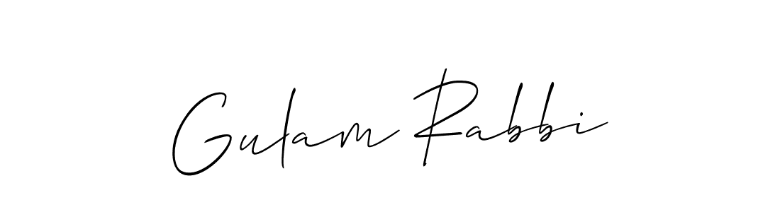 Best and Professional Signature Style for Gulam Rabbi. Allison_Script Best Signature Style Collection. Gulam Rabbi signature style 2 images and pictures png