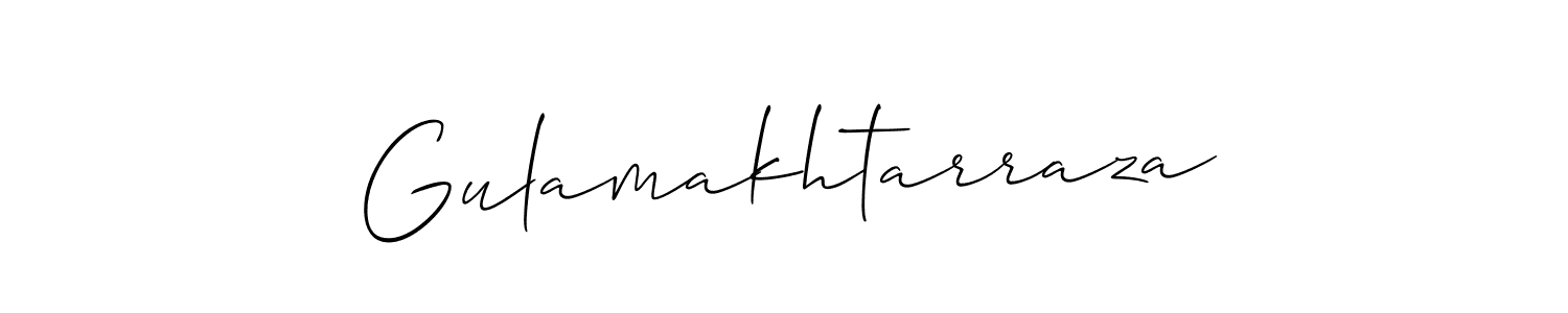 Gulamakhtarraza stylish signature style. Best Handwritten Sign (Allison_Script) for my name. Handwritten Signature Collection Ideas for my name Gulamakhtarraza. Gulamakhtarraza signature style 2 images and pictures png