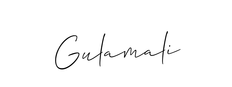 You can use this online signature creator to create a handwritten signature for the name Gulamali. This is the best online autograph maker. Gulamali signature style 2 images and pictures png